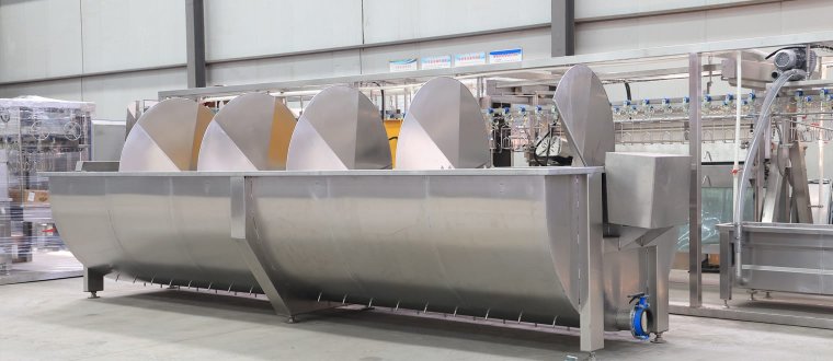 1000bph chicken pre chilling machine